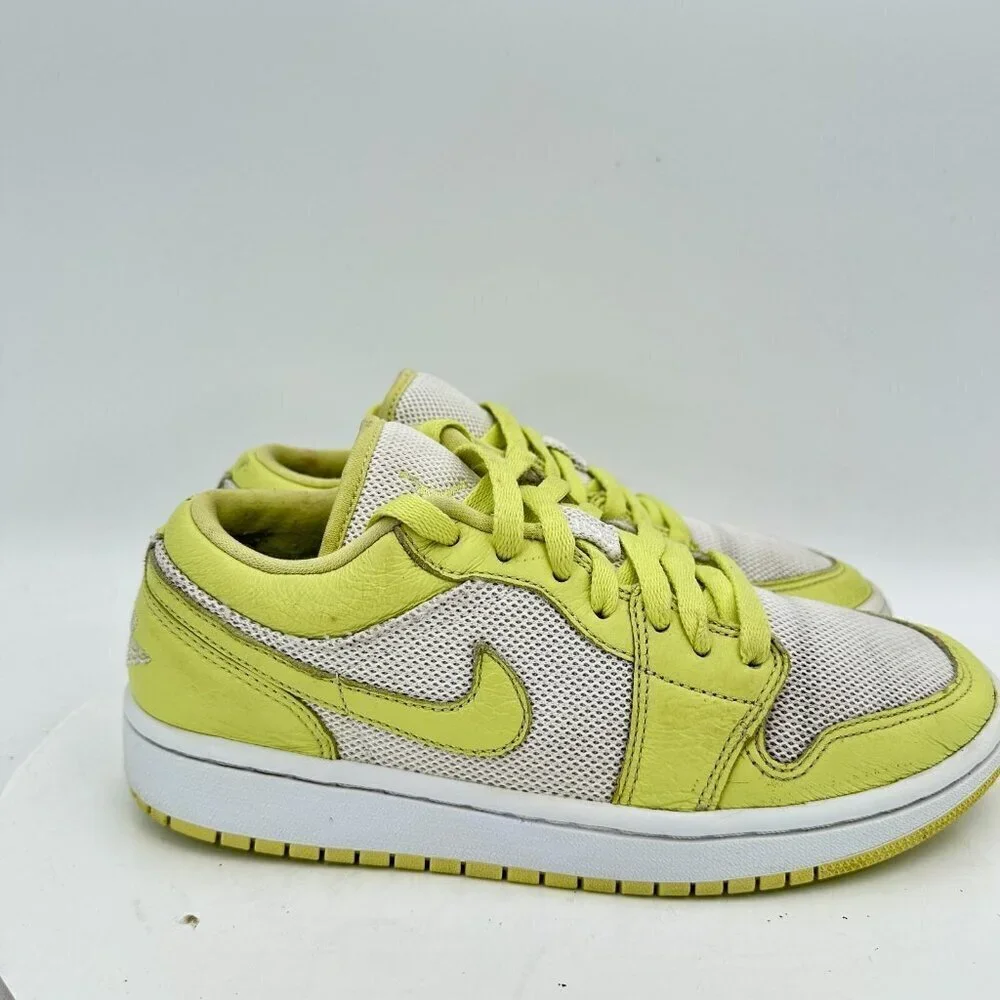 Nike Air Jordan 1 Low Women Size 8 DH9619-103 Limelight White Training Shoes